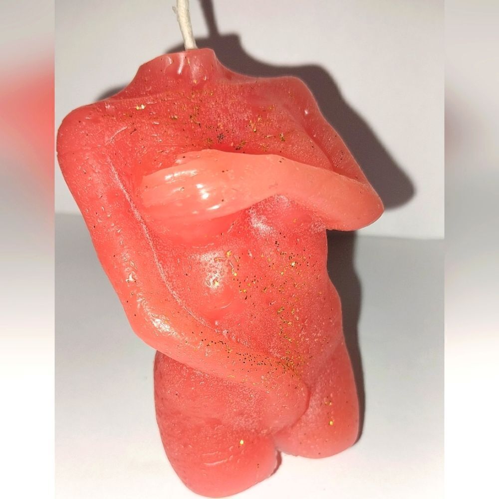 Hand crafted, goddess limited edition sculpted candle
